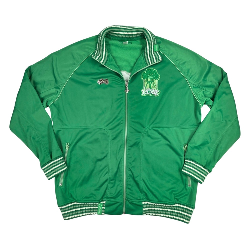 LRG Roots and Equipment Green Track Jacket Treehouse Embroidery XXL